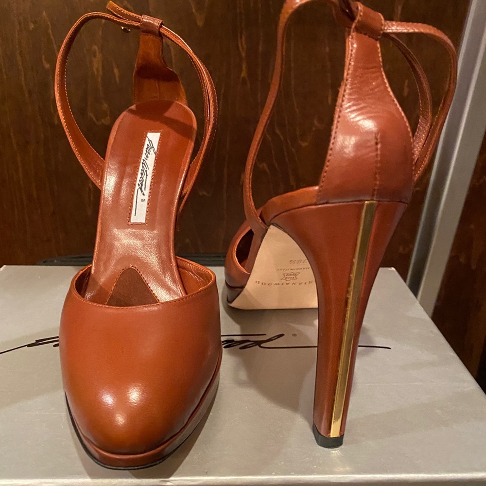 Brian Atwood Bardot Brown Heels- Saks Fifth Ave